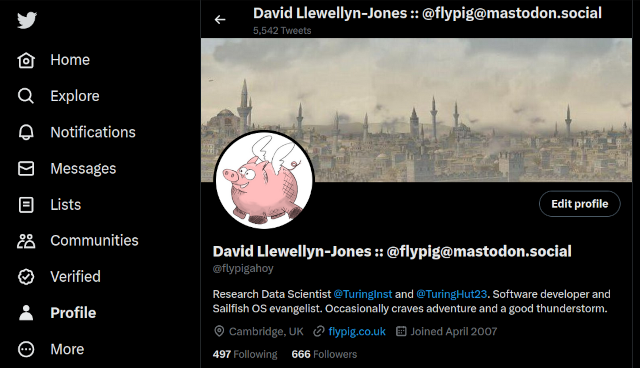 My (soon-to-be or already deactivated) Twitter profile