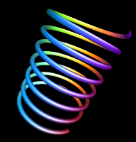 Curves showing a Bezier spiral with constant radius